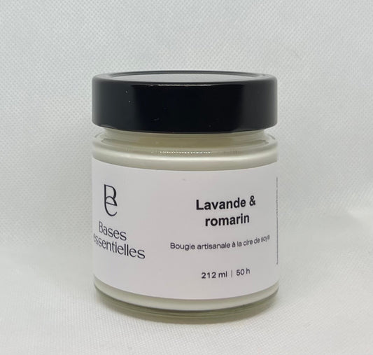 Bougie lavande & romarin
