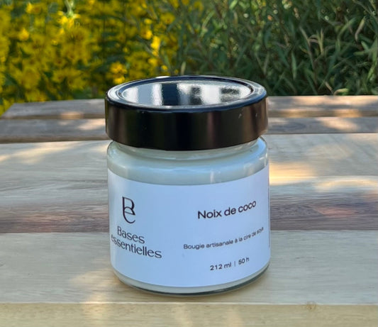 Bougie noix de coco