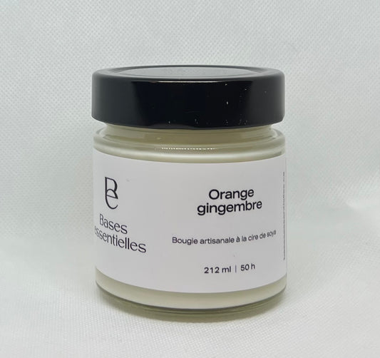 Bougie orange gingembre